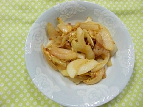 新玉ねぎの炒め物